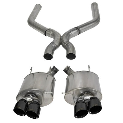 Corsa 2013-2014 Ford Mustang Shelby GT500 5.8L V8 Black Sport Axle-Back + XO Exhaust