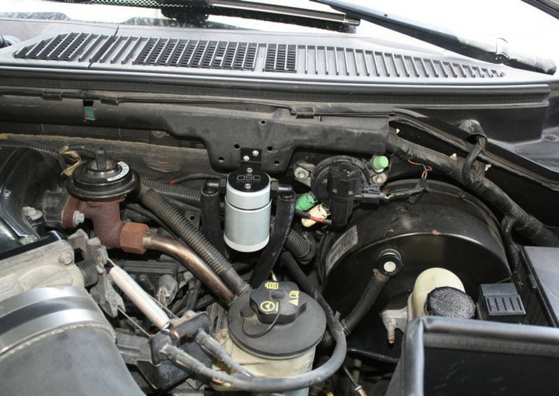 J&L 99-04 Ford Lightning Driver Side Oil Separator 3.0 - Clear Anodized J&L 99-04 Ford Lightning Driver Side Oil Separator 3.0 - Clear Anodized