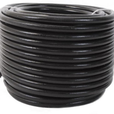 Aeromotive PTFE SS Braided Fuel Hose - Black Jacketed - AN-06 x 16ft