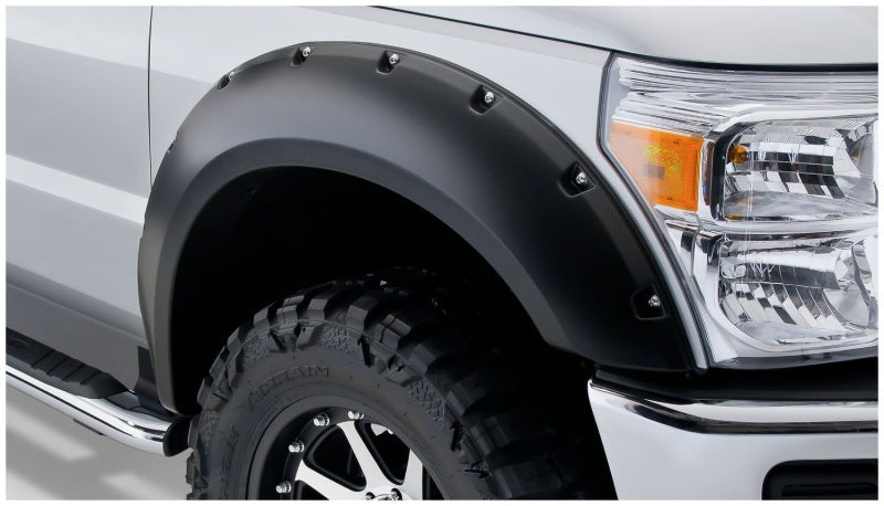 Bushwacker 99-07 Ford F-250 Super Duty Styleside Pocket Style Flares 4pc 81.0/96.0in Bed - Black Bushwacker 99-07 Ford F-250 Super Duty Styleside Pocket Style Flares 4pc 81.0/96.0in Bed - Black