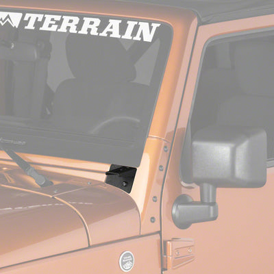 Raxiom 07-18 Jeep Wrangler JK Windshield Mounted Light Brackets
