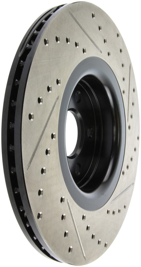 StopTech 14+ Ford Focus ST w/ 335mm Brakes Front Right Slotted & Drilled Rotor StopTech 14+ Ford Focus ST w/ 335mm Brakes Front Right Slotted & Drilled Rotor