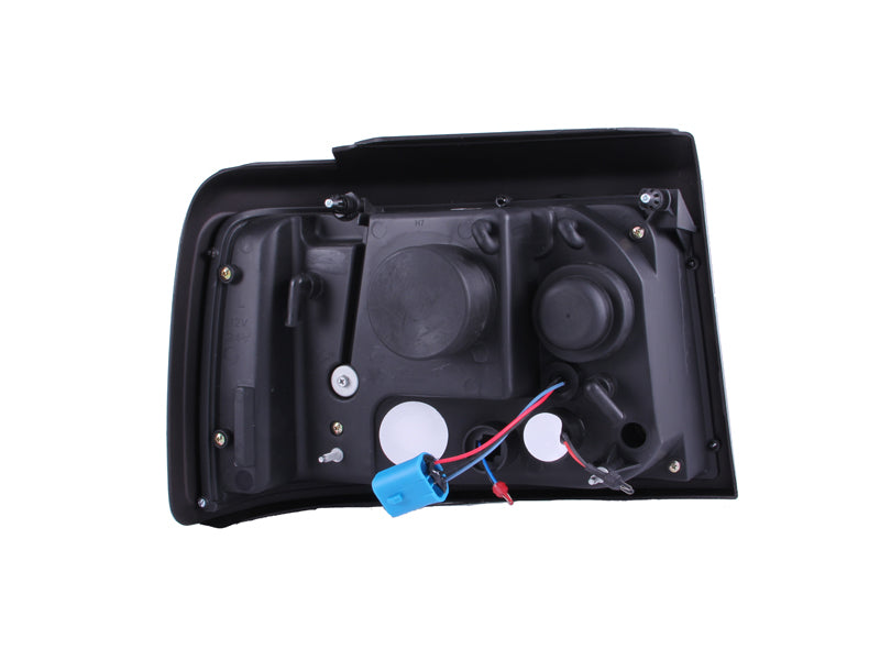 ANZO 1992-1996 Ford F-150 Projector Headlights w/ Halo Black w/ Side Markers and Parking Lights ANZO 1992-1996 Ford F-150 Projector Headlights w/ Halo Black w/ Side Markers and Parking Lights