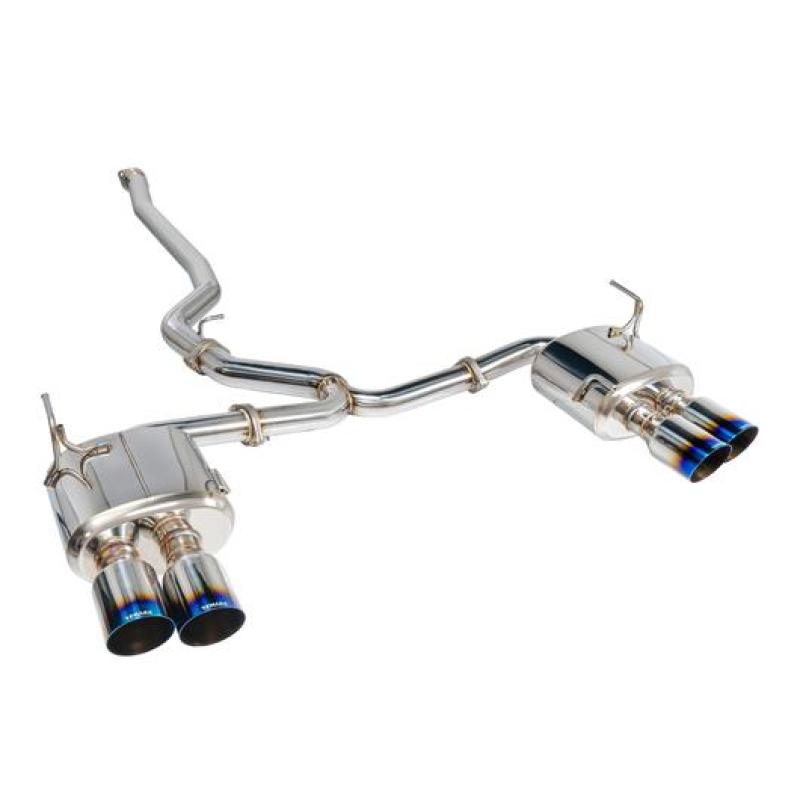 Remark 2015+ Subaru WRX/STi 4in Quad Cat-Back Exhaust Titanium Stainless Non-Resonated Remark 2015+ Subaru WRX/STi 4in Quad Cat-Back Exhaust Titanium Stainless Non-Resonated