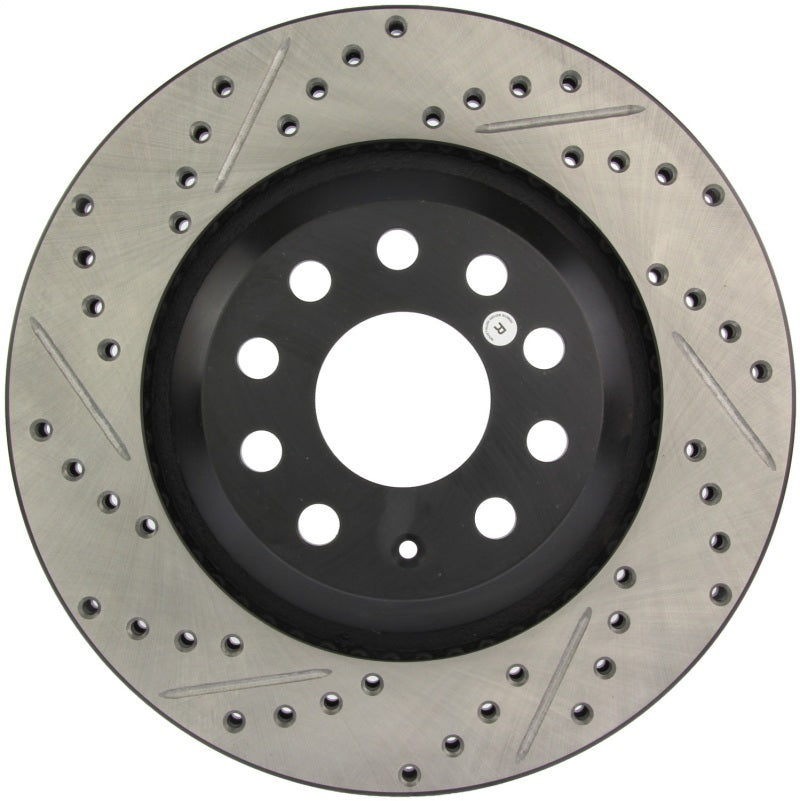StopTech 09 VW Passat CC / 06-09 Passat Slotted & Drilled Right Rear Rotor StopTech 09 VW Passat CC / 06-09 Passat Slotted & Drilled Right Rear Rotor