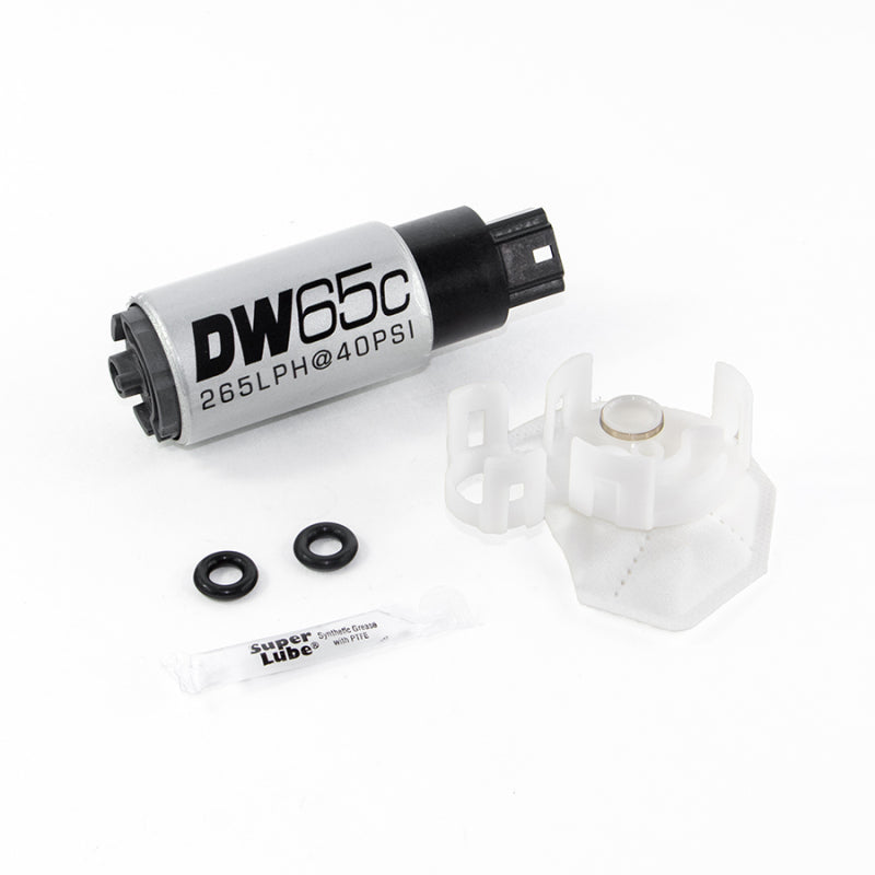 DeatschWerks 265 LPH Compact In-Tank Fuel Pump w/ Set Up Kit 08-15 Mitsu EVO X, 06-13 MazdaSpeed 3/6 DeatschWerks 265 LPH Compact In-Tank Fuel Pump w/ Set Up Kit 08-15 Mitsu EVO X, 06-13 MazdaSpeed 3/6