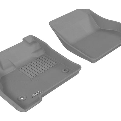 3D MAXpider 2011-2012 Nissan Leaf Kagu 1st Row Floormat - Gray