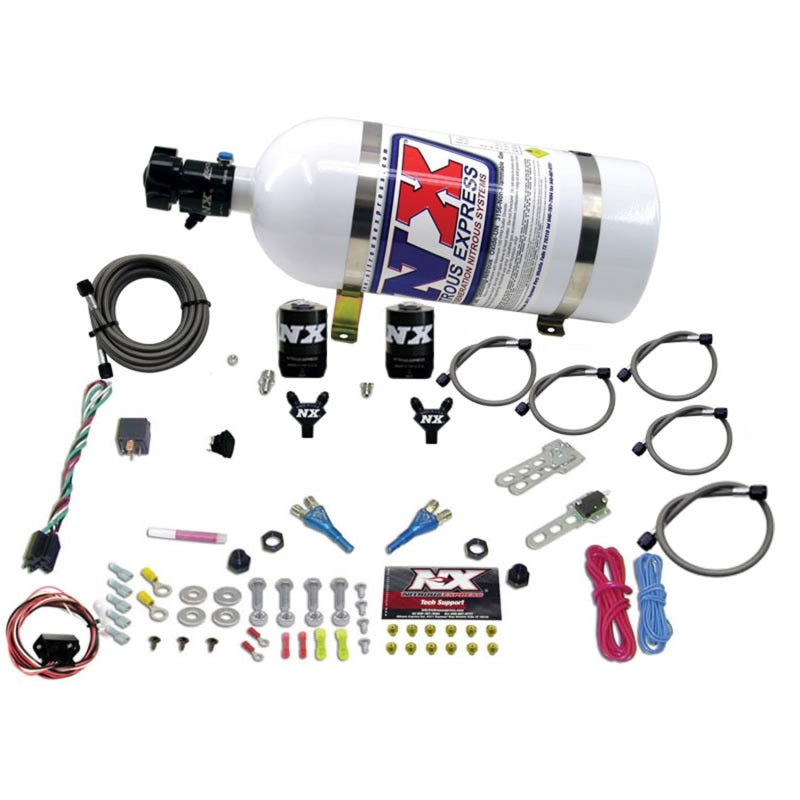 Nitrous Express 03-18 Nissan 350Z/370Z Dual Nozzle (35-150HP) w/10lb Bottle Nitrous Express 03-18 Nissan 350Z/370Z Dual Nozzle (35-150HP) w/10lb Bottle