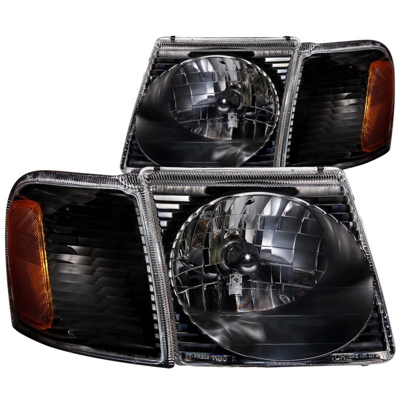ANZO 2001-2005 Ford Explorer Crystal Headlights Black ANZO 2001-2005 Ford Explorer Crystal Headlights Black
