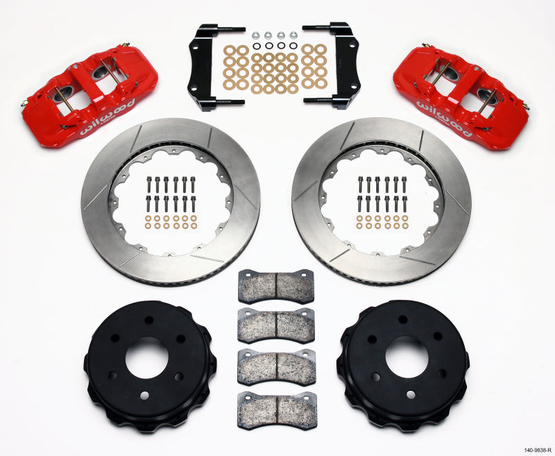 Wilwood AERO4 RearTruck Kit 14.25in Red 1999-2010 GM 1500-SUV 2 Piston OE Caliper Wilwood AERO4 RearTruck Kit 14.25in Red 1999-2010 GM 1500-SUV 2 Piston OE Caliper