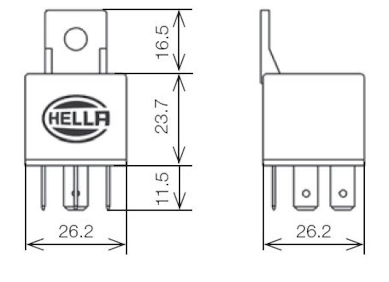 Hella Relay Mini Iso 5 Pole 24V Spdt Bkt Hella Relay Mini Iso 5 Pole 24V Spdt Bkt