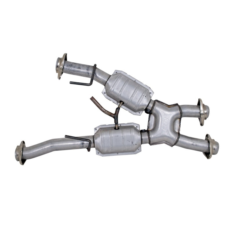 BBK 79-93 Mustang 5.0 Short Mid X Pipe w Catalytic Converters 2-1/2 For Automatic Long Tube Headers BBK 79-93 Mustang 5.0 Short Mid X Pipe w Catalytic Converters 2-1/2 For Automatic Long Tube Headers