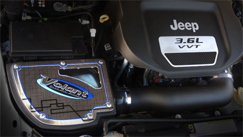Volant 12-13 Jeep Wrangler 3.6L V6 PowerCore Closed Box Air Intake System Volant 12-13 Jeep Wrangler 3.6L V6 PowerCore Closed Box Air Intake System