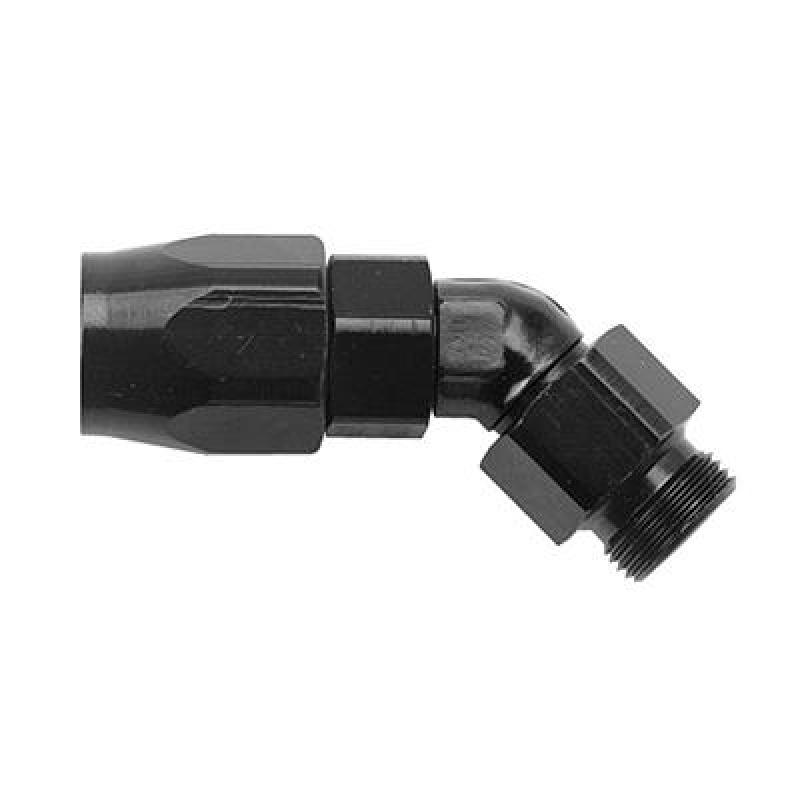 Fragola -6AN x 45 Degree x 9/16-18 (6) Hose End - Black Fragola -6AN x 45 Degree x 9/16-18 (6) Hose End - Black