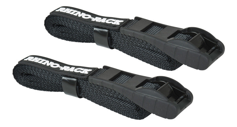 Rhino-Rack Rapid Tie Down Straps w/Buckle Protector - 3.5m/11.5ft - Pair - Black Rhino-Rack Rapid Tie Down Straps w/Buckle Protector - 3.5m/11.5ft - Pair - Black