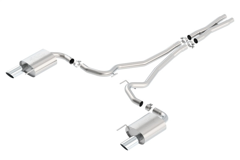 Borla Atak S Cat-Back 15-17 Ford Mustang GT 5.0L V8 MT/AT 2.5in pipe 4in tip Borla Atak S Cat-Back 15-17 Ford Mustang GT 5.0L V8 MT/AT 2.5in pipe 4in tip