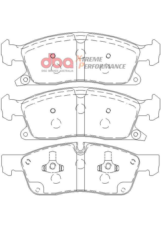 DBA 11-12 Dodge Durango / 11-12 Jeep Grand Cherokee XP650 Front Brake Pads DBA 11-12 Dodge Durango / 11-12 Jeep Grand Cherokee XP650 Front Brake Pads