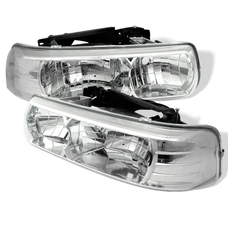 Spyder Chevy Silverado 1500/2500 99-02 Crystal Headlights Chrome HD-YD-CSIL99-C Spyder Chevy Silverado 1500/2500 99-02 Crystal Headlights Chrome HD-YD-CSIL99-C