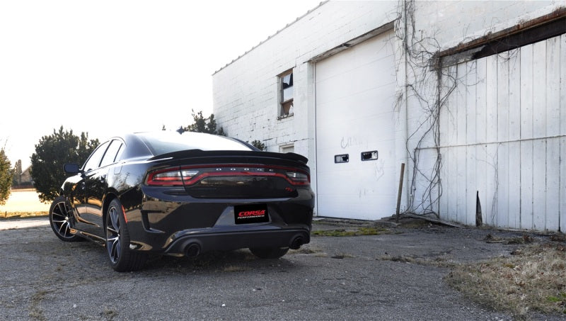 Corsa 2015-2023 Dodge Charger SRT / Scat Pack / R/T 6.4L Black Sport Cat-Back Exhaust Corsa 2015-2023 Dodge Charger SRT / Scat Pack / R/T 6.4L Black Sport Cat-Back Exhaust