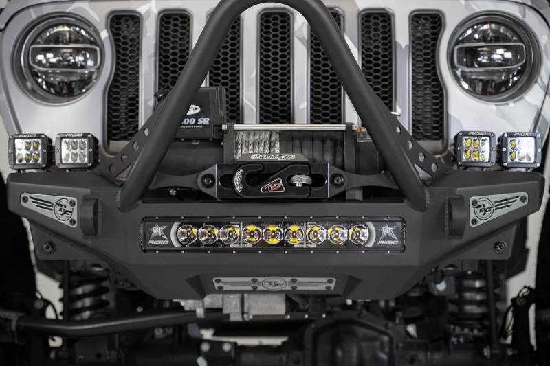 Addictive Desert Designs 1-5/16in Winch Fairlead Plate w/ Recessed Round End Hook - Black Addictive Desert Designs 1-5/16in Winch Fairlead Plate w/ Recessed Round End Hook - Black