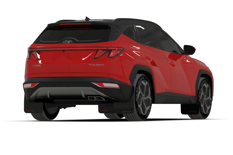 Rally Armor 22-24 Hyundai Tucson Black UR Mud Flap w/Red Logo Rally Armor 22-24 Hyundai Tucson Black UR Mud Flap w/Red Logo
