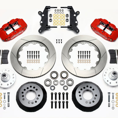 Wilwood Narrow Superlite 6R Front Hub Kit 14.00in Red 60-68 Ford / Mercury Full Size / Galaxie