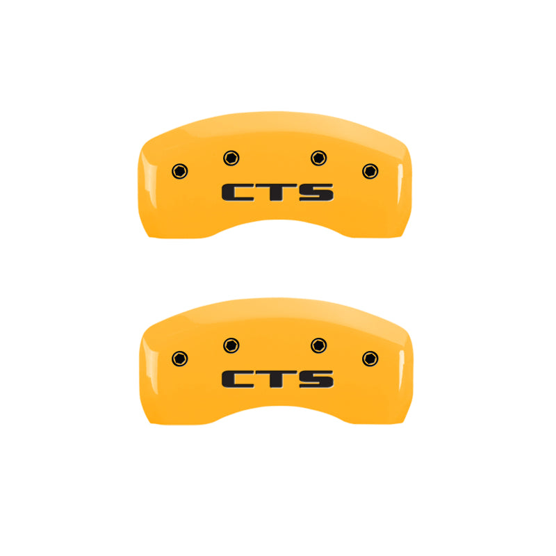 MGP 4 Caliper Covers Engraved Front Cadillac Rear CTS Yellow Finish Black Char 2004 Cadillac CTS MGP 4 Caliper Covers Engraved Front Cadillac Rear CTS Yellow Finish Black Char 2004 Cadillac CTS