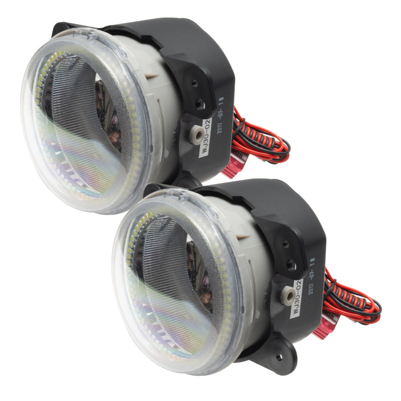 Oracle Lighting 07-09 Jeep Wrangler JK Pre-Assembled LED Halo Fog Lights -Pink Oracle Lighting 07-09 Jeep Wrangler JK Pre-Assembled LED Halo Fog Lights -Pink