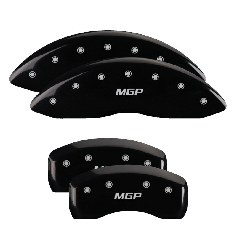 MGP 4 Caliper Covers Engraved Front & Rear MGP Black finish silver ch MGP 4 Caliper Covers Engraved Front & Rear MGP Black finish silver ch