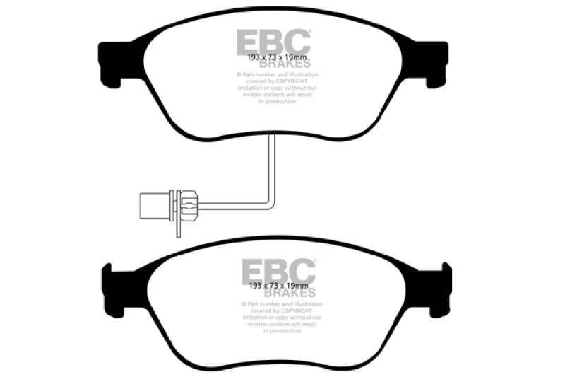 EBC 03-10 Audi A8 Quattro 4.2 Greenstuff Front Brake Pads EBC 03-10 Audi A8 Quattro 4.2 Greenstuff Front Brake Pads