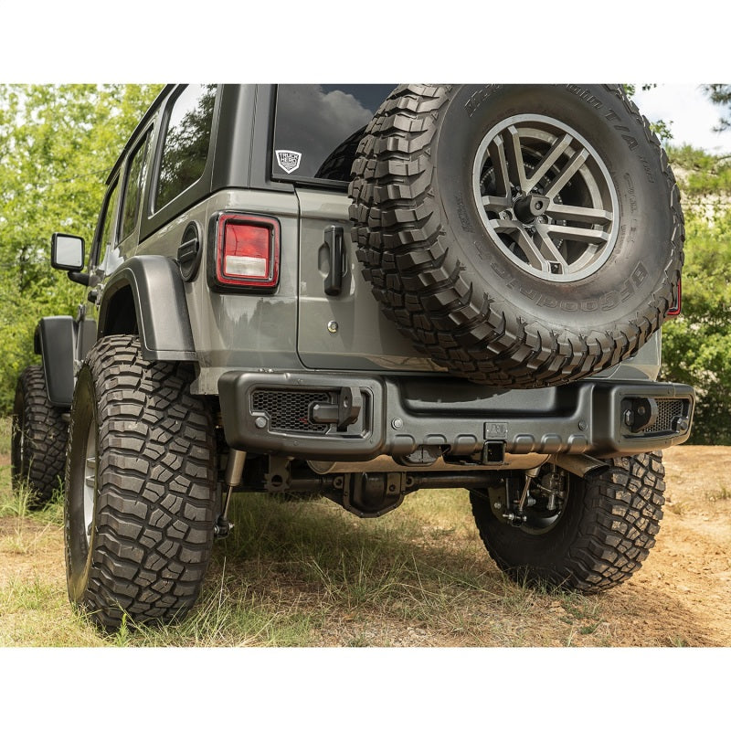 Rugged Ridge Spartacus Rear Bumper Black 18-20 Jeep Wrangler JL Rugged Ridge Spartacus Rear Bumper Black 18-20 Jeep Wrangler JL