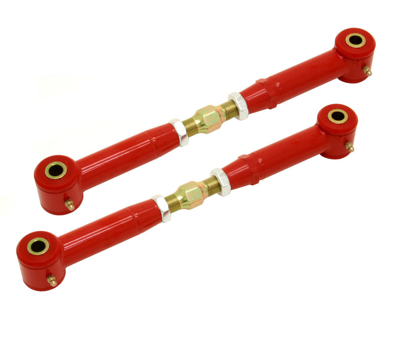 BMR 10-15 5th Gen Camaro Rear Adj. Toe Rods (Polyurethane) - Red BMR 10-15 5th Gen Camaro Rear Adj. Toe Rods (Polyurethane) - Red