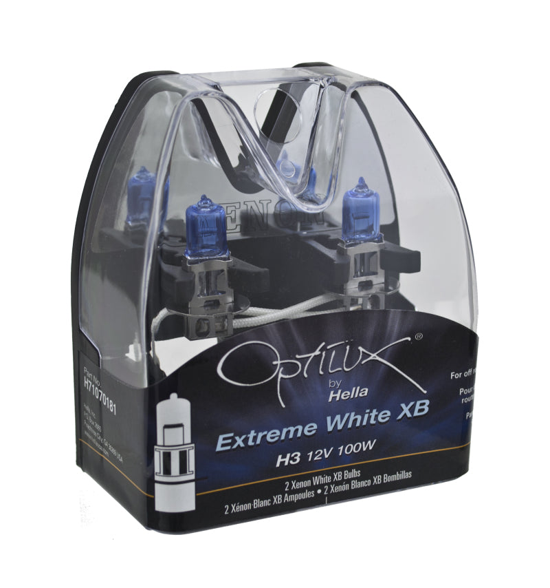 Hella Optilux H3 12V / 100W Xenon White XB Light Bulb Hella Optilux H3 12V / 100W Xenon White XB Light Bulb