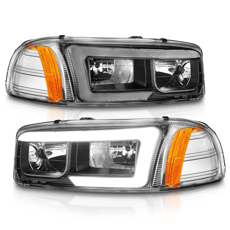 Anzo 99-17 GMC Sierra/Denali Headlights Black Amber (w/C Light Bars) Anzo 99-17 GMC Sierra/Denali Headlights Black Amber (w/C Light Bars)