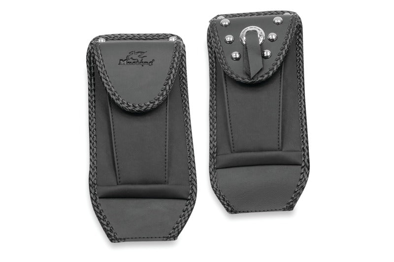Mustang 00-17 Harley Softail with Square Dash Tank Bib w/Studs- Black Mustang 00-17 Harley Softail with Square Dash Tank Bib w/Studs- Black