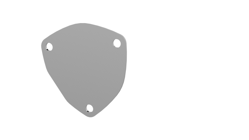 QTP 3.5in Bolt-On QTEC 3 Bolt Cover Plate QTP 3.5in Bolt-On QTEC 3 Bolt Cover Plate