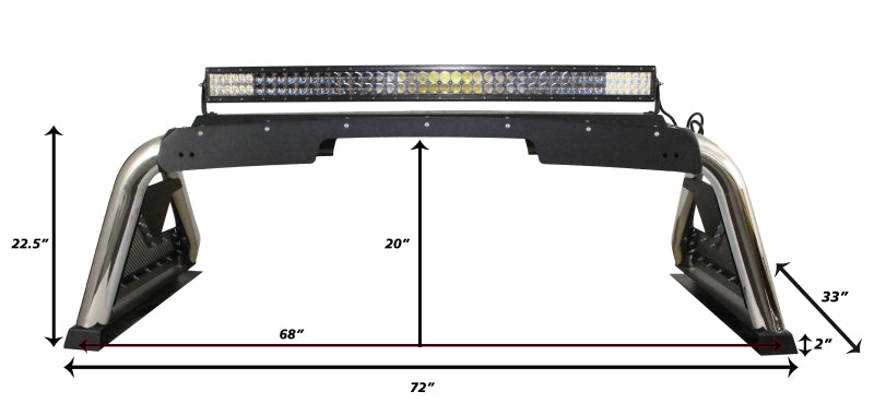 Go Rhino 07-20 Toyota Tundra Sport Bar 2.0 (Full Size) - SS Go Rhino 07-20 Toyota Tundra Sport Bar 2.0 (Full Size) - SS