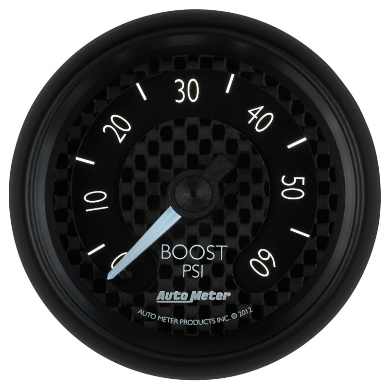 Autometer GT Series 52mm Mechanical 0-60 psi Boost Gauge Autometer GT Series 52mm Mechanical 0-60 psi Boost Gauge