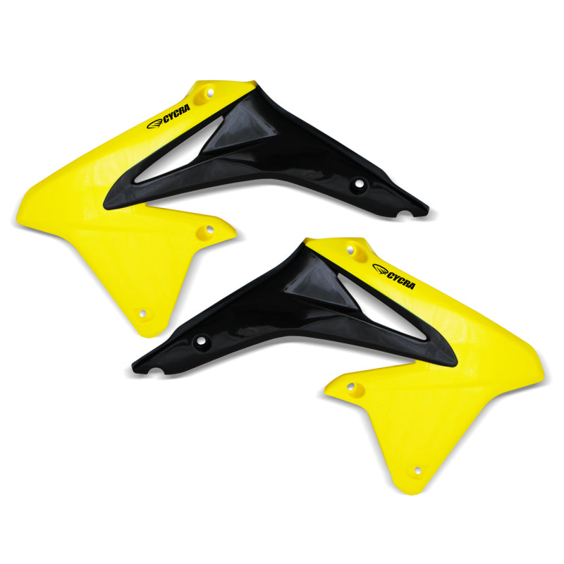 Cycra 10-18 Suzuki RMZ 250-450 Powerflow Radiator Shroud - Yellow Cycra 10-18 Suzuki RMZ 250-450 Powerflow Radiator Shroud - Yellow