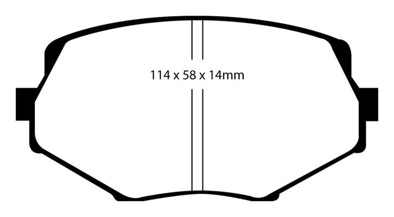 EBC 94-01 Mazda Miata MX5 1.8 Yellowstuff Front Brake Pads EBC 94-01 Mazda Miata MX5 1.8 Yellowstuff Front Brake Pads