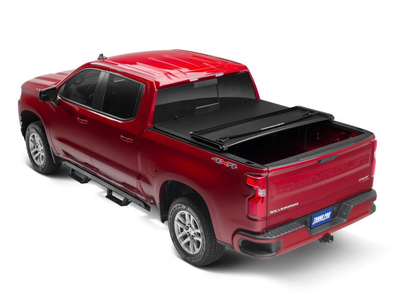Tonno Pro 20-21 GM 25/3500HD 6.1ft w/o Factory Side Storage Boxes Tonno Fold Tri-Fold Tonneau Cover Tonno Pro 20-21 GM 25/3500HD 6.1ft w/o Factory Side Storage Boxes Tonno Fold Tri-Fold Tonneau Cover