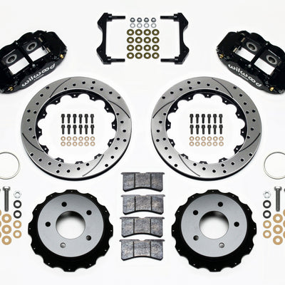 Wilwood Narrow Superlite 4R Rear Kit 12.88in Drilled 84-87 Corvette C4