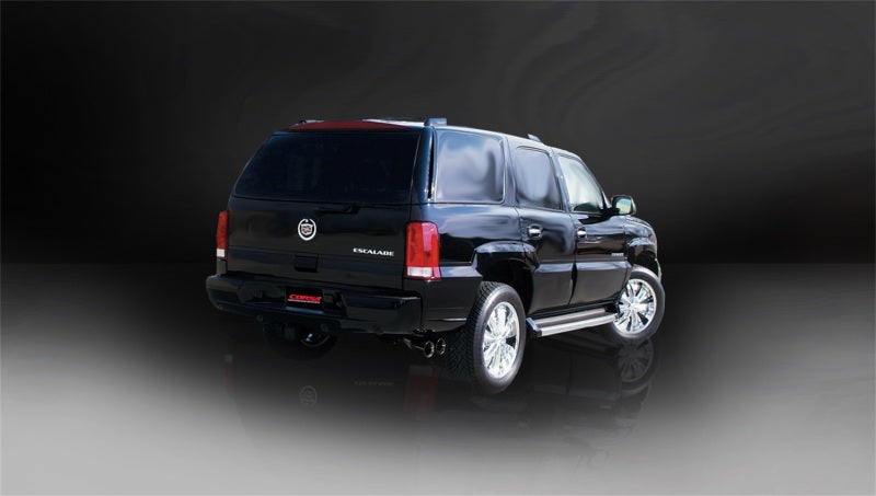 Corsa 2002-2006 Cat-Back Exhaust w/Black Twin 4in Tips 02-06 Cadillac Escalade 6.0L V8 Corsa 2002-2006 Cat-Back Exhaust w/Black Twin 4in Tips 02-06 Cadillac Escalade 6.0L V8