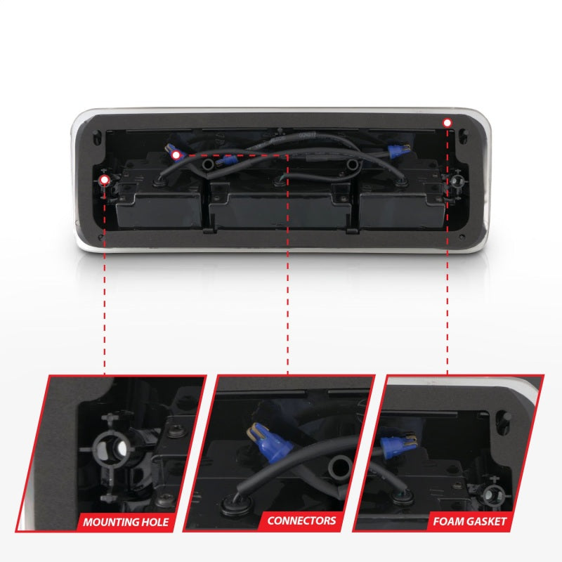 ANZO 2004-2008 Ford F-150 LED 3rd Brake Light Chrome B - Series ANZO 2004-2008 Ford F-150 LED 3rd Brake Light Chrome B - Series