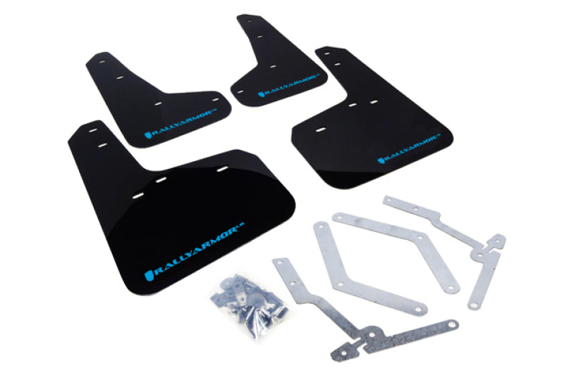 Rally Armor 12-19 Ford Focus ST / 16-19 RS Black UR Mud Flap w/Nitrous Blue Logo Rally Armor 12-19 Ford Focus ST / 16-19 RS Black UR Mud Flap w/Nitrous Blue Logo