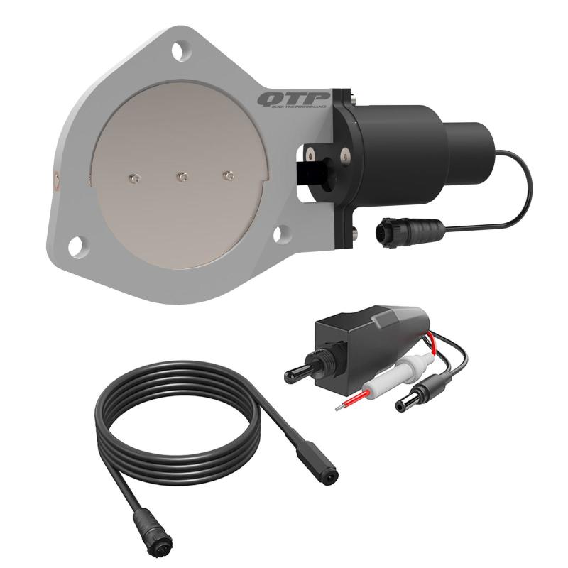 QTP 4in Bolt-On QTEC Electric Cutout Valve - Single QTP 4in Bolt-On QTEC Electric Cutout Valve - Single