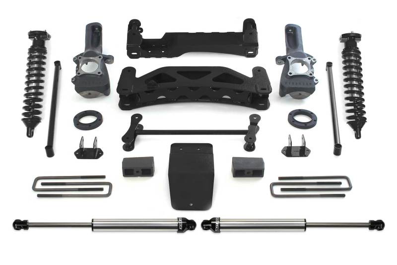 Fabtech 04-08 Ford F150 4WD 6in Perf Sys w/Dlss 2.5 C/Os & Rr Dlss Fabtech 04-08 Ford F150 4WD 6in Perf Sys w/Dlss 2.5 C/Os & Rr Dlss