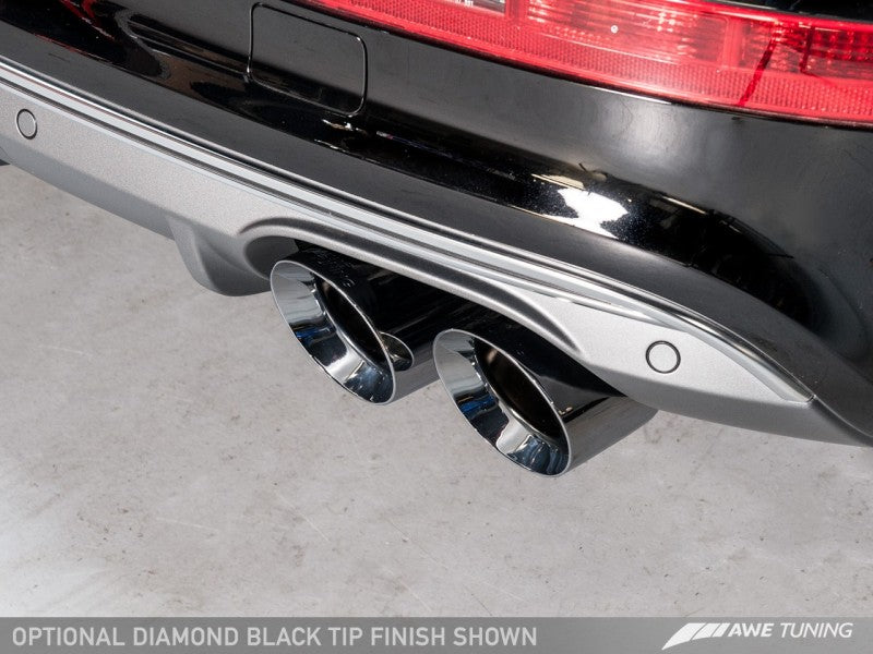 AWE Tuning Audi 8R SQ5 Touring Edition Exhaust - Quad Outlet Diamond Black Tips AWE Tuning Audi 8R SQ5 Touring Edition Exhaust - Quad Outlet Diamond Black Tips