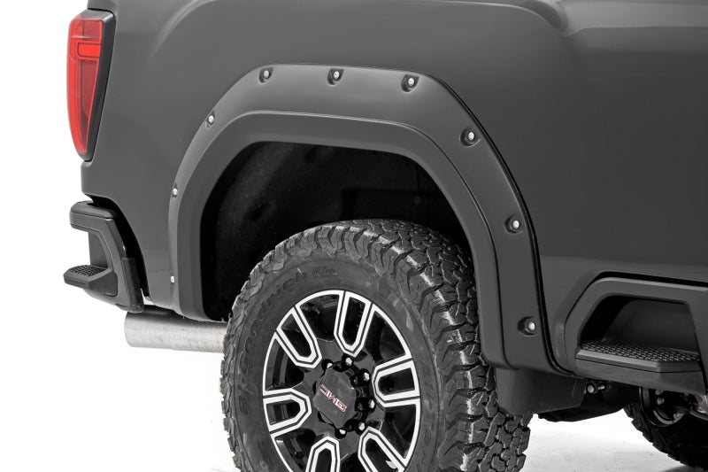 EGR 2020 GMC Sierra HD Bolt-On Style Black Fender Flare - Set EGR 2020 GMC Sierra HD Bolt-On Style Black Fender Flare - Set