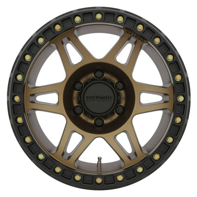 Method MR106 Beadlock 17x9 -44mm Offset 5x5 71.5mm CB Method Bronze w/BH-H24125 Wheel